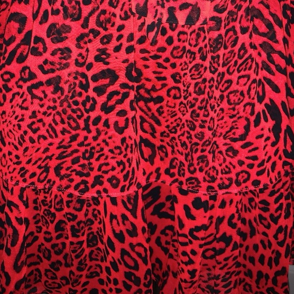 Generation Love Red leopard print ruffle dress—NWT - Picture 9 of 15